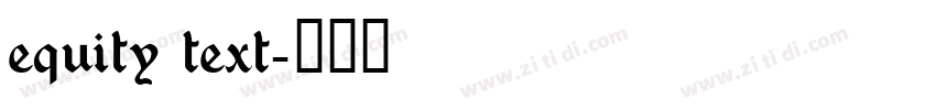equity text字体转换